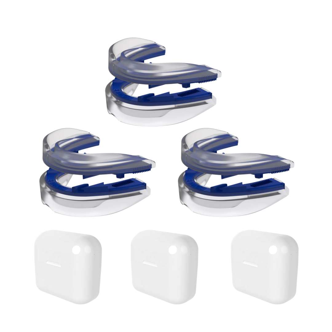 3x Schnarchklammer, Unterkieferprotrusionsschiene - Schnarchschiene, Sparpaket