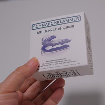 Schnarchklammer, Unterkieferprotrusionsschiene - Schnarchschiene