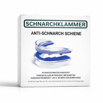 Schnarchklammer, Unterkieferprotrusionsschiene - Schnarchschiene